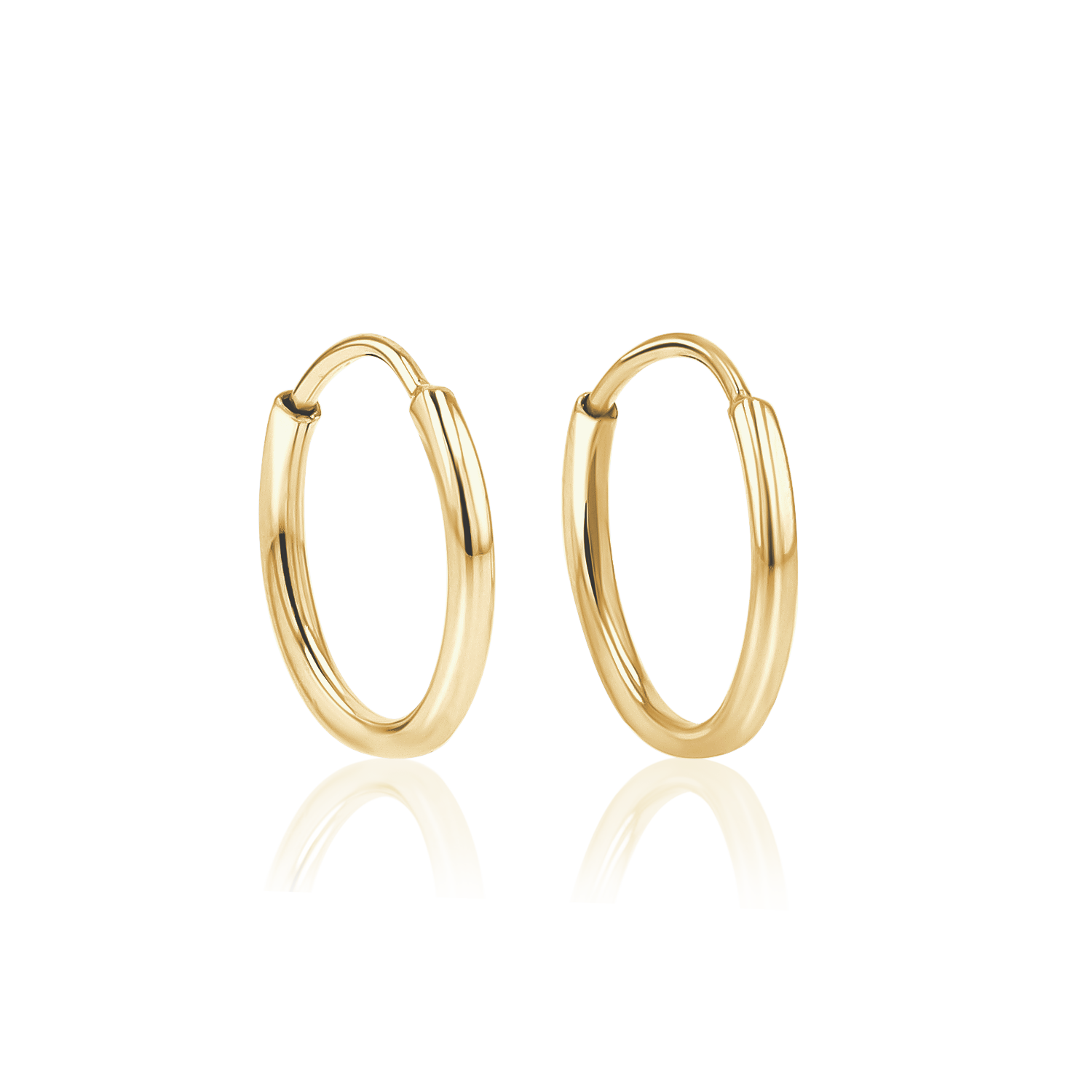 14K Gold Large Huggie Earrings - Zoe Lev Jewelry